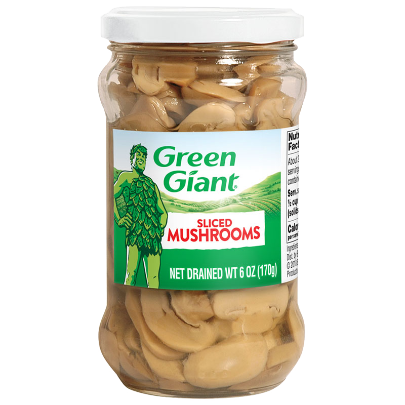 B&G/POLAR:16327.GG Green Giant Whole Mushrooms GLS Jar 6oz