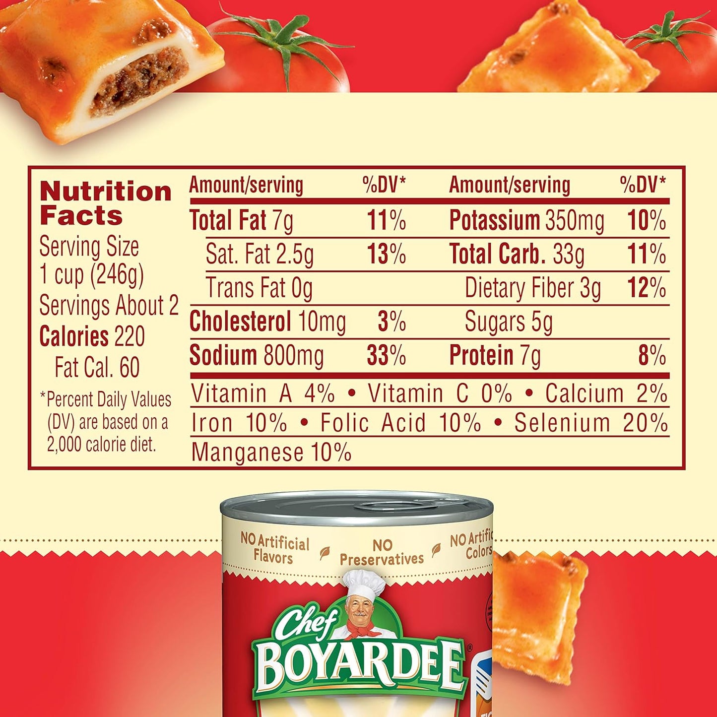 Beef Ravioli 15oz