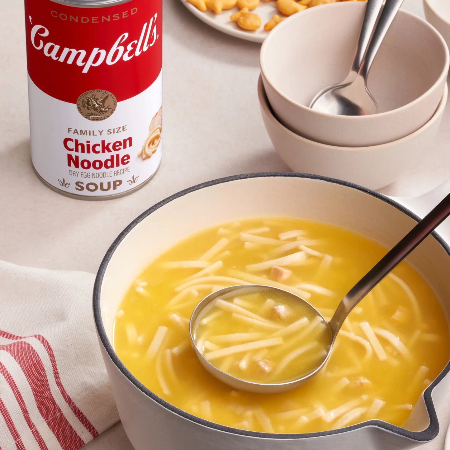 CAMPBELLSOUP Co.:21233.C Family Size Chicken Noodle 22oz