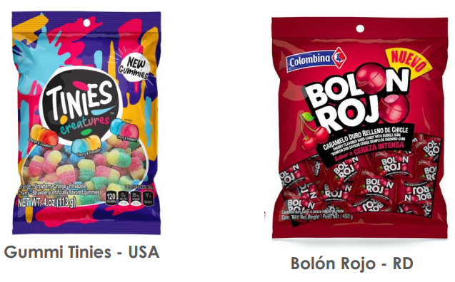 COLOMBINA:12530.BOLONROJO.5g BOLON ROJO 100 X 5g