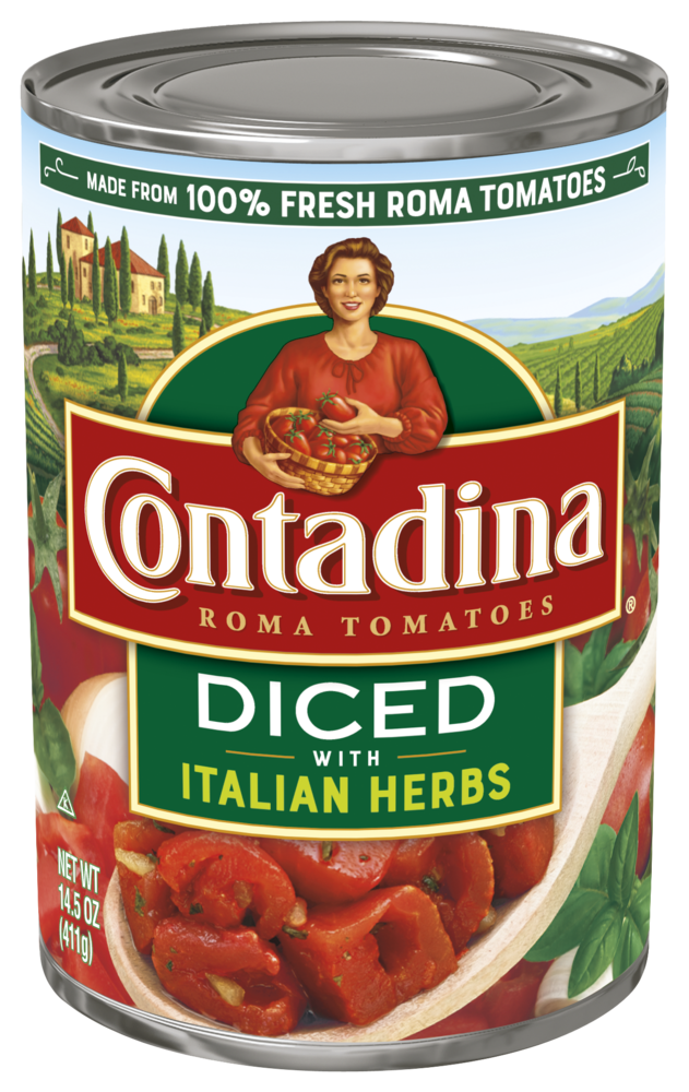 Contadina- Cut Diced Italian Herb Tomato 15oz
