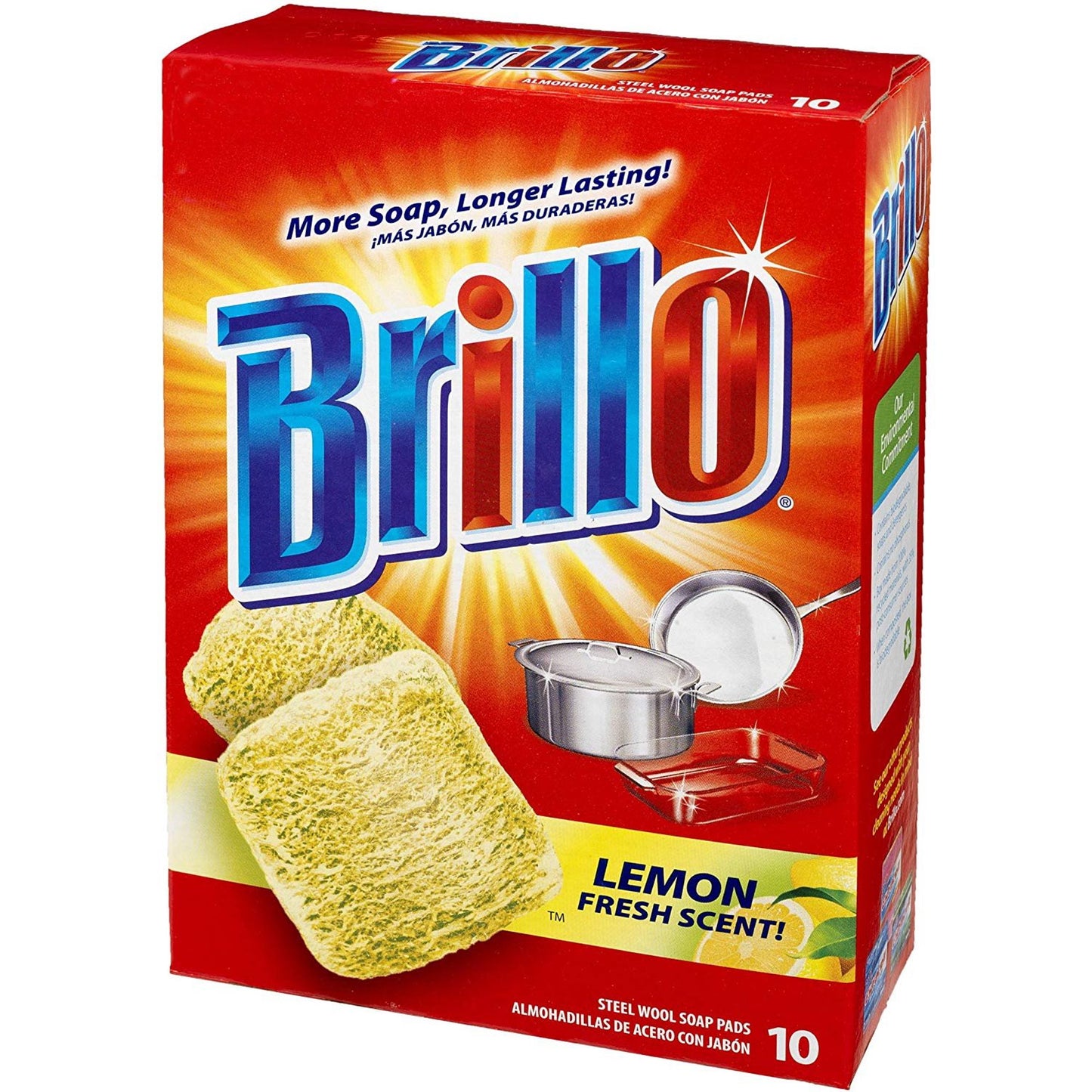 ARMALY BRANDS:23320.B Brillo Steel Wool Pads Lemon  10ct