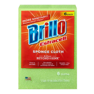 ARMALY BRANDS:21018.B Brillo Estracell Sponge Cloth 6ct