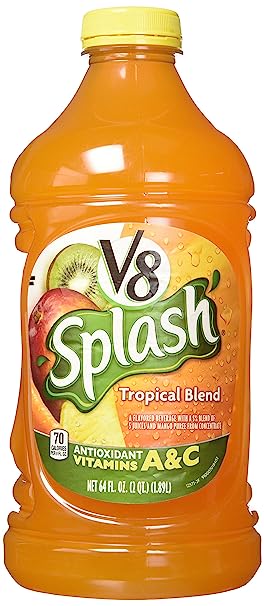 CAMPBELLSOUP Co.:19650.C V8 Splash Tropical Blend 64oz